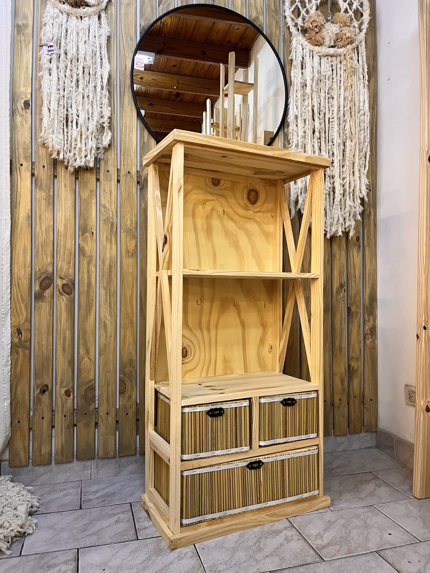 Mueble organizador junco