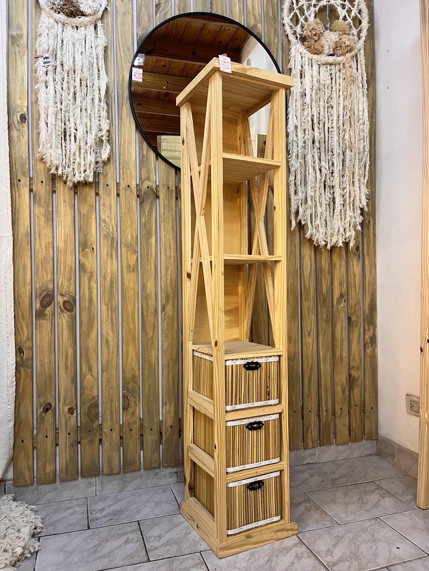 Mueble organizador junco