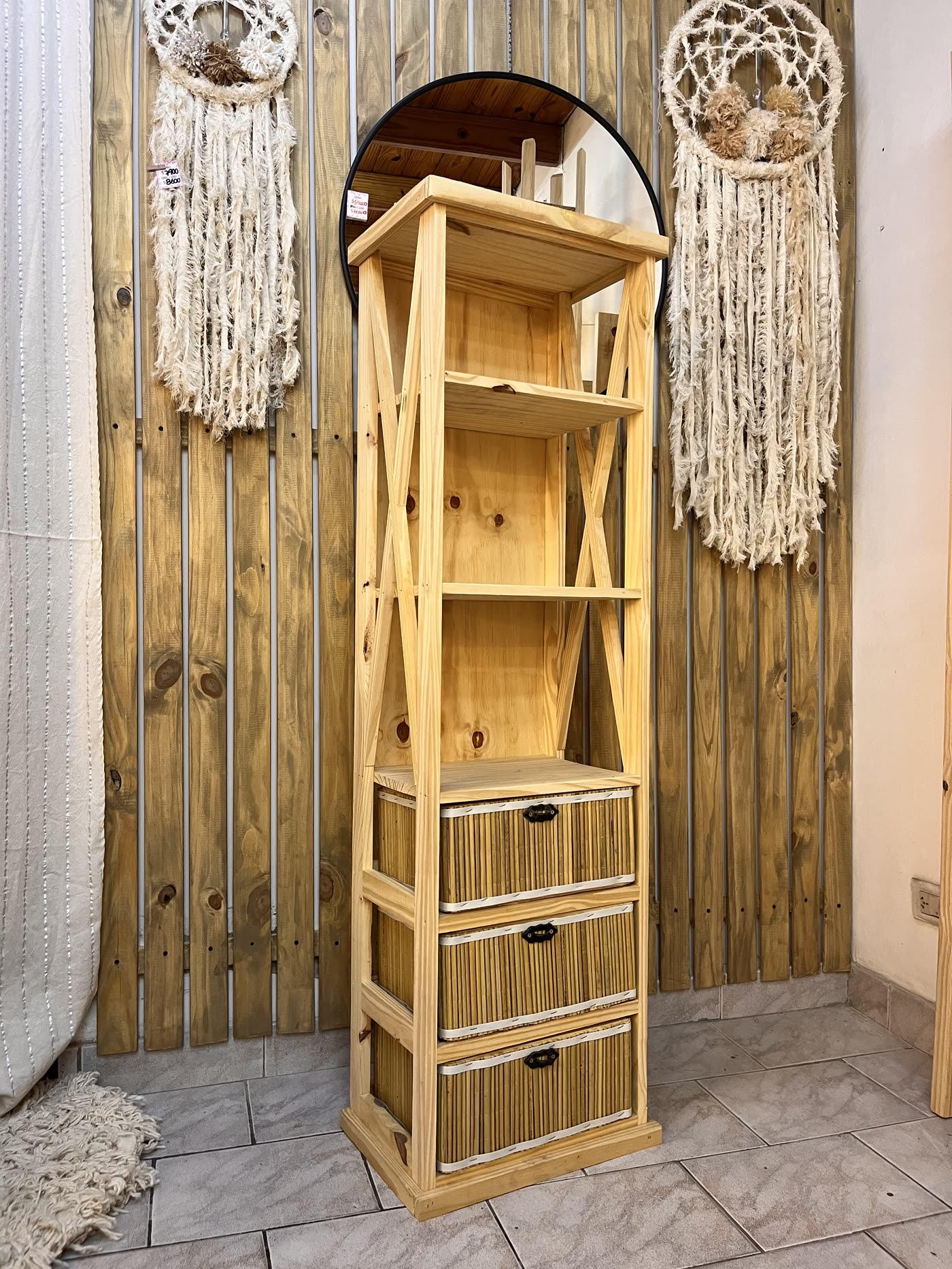 Mueble organizador junco