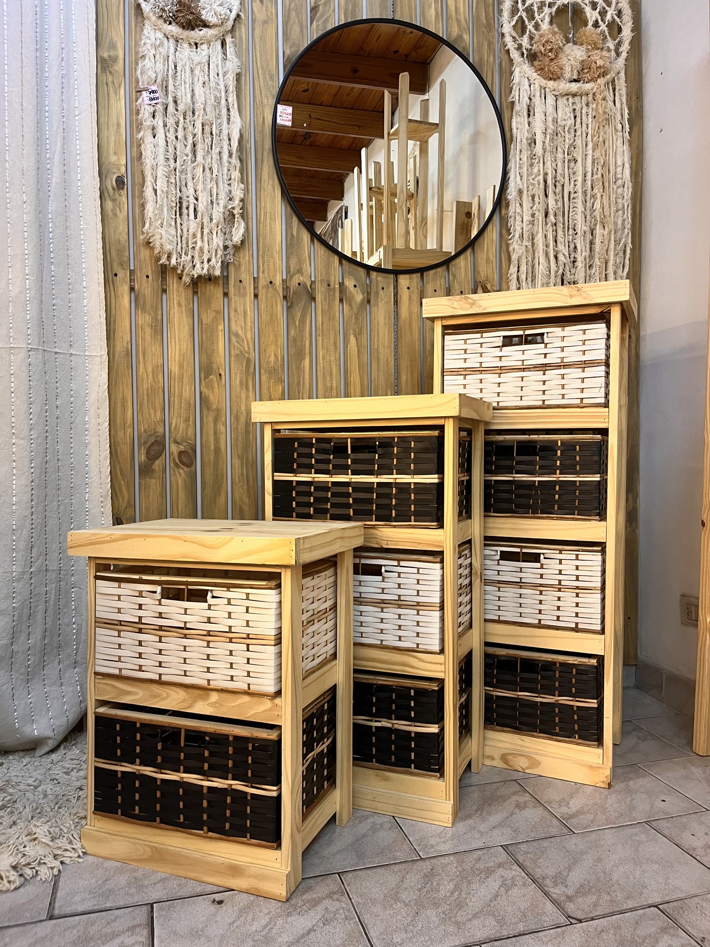 Cajoneras con canastos