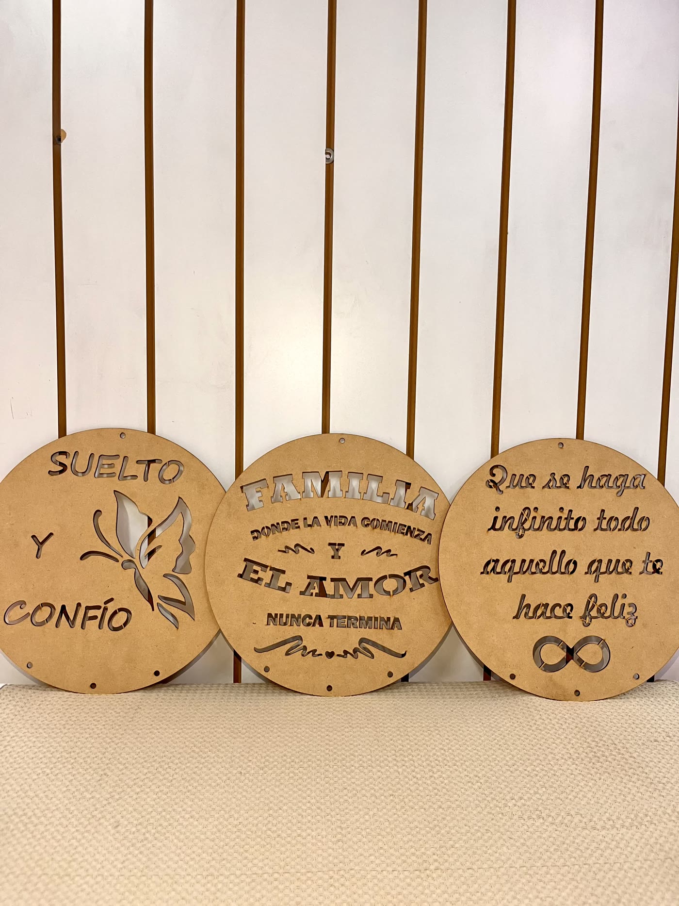Círculo con frase