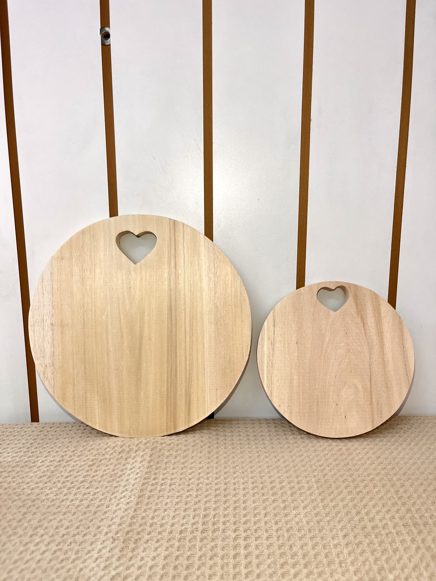 Tabla redonda corazón