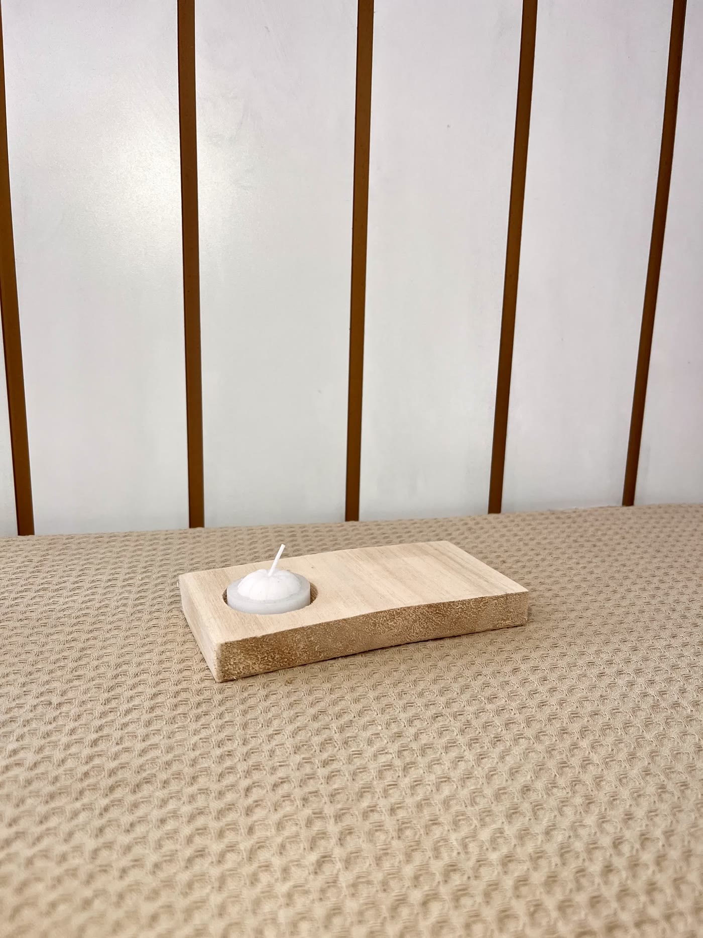 Portavela rectangular